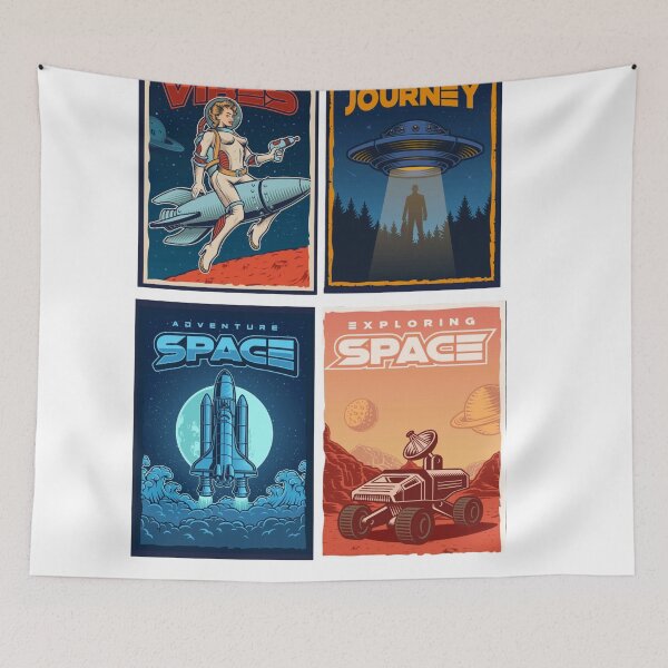 Item preview, Vintage Retro Space Poster designed and sold by Albi777.