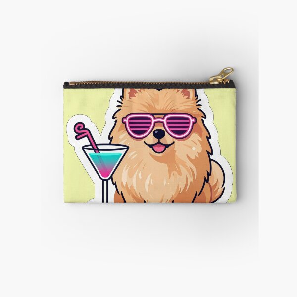 Item preview, Cute Pomeranian with Sunglasses and Martini Cocktail designed and sold by Pawtropolistore.