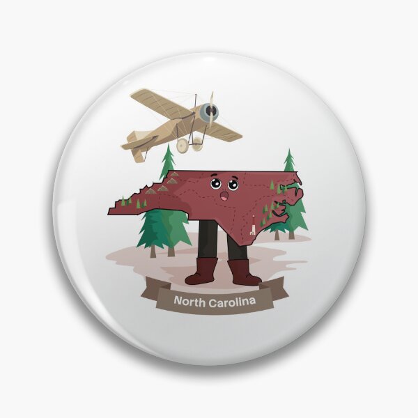 Item preview, North Carolina State Map Vintage Airplane designed and sold by Travel.Art.
