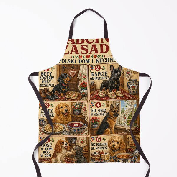 Item preview, Babcine Zasady Plakat - Śmieszny Domowe Reguły Kuchnia designed and sold by Cockapoo Society.