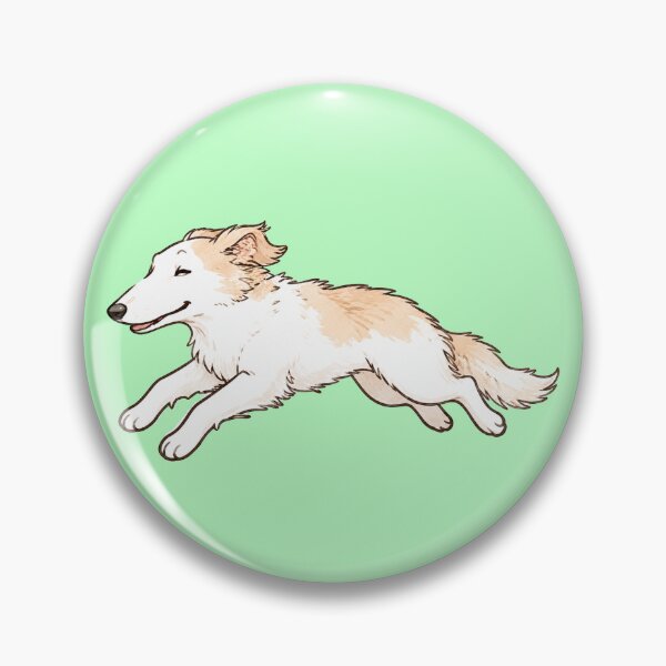 Item preview, Running Borzoi Dog | Elegant Fluffy Sighthound Illustration designed and sold by anee-japan.