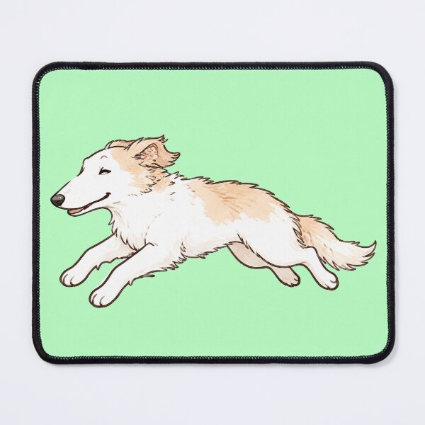 Item preview, Running Borzoi Dog | Elegant Fluffy Sighthound Illustration designed and sold by anee-japan.