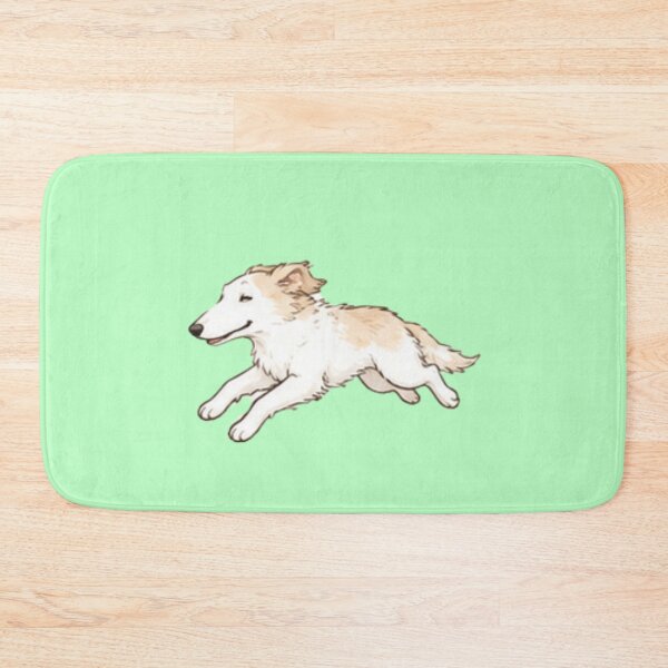 Item preview, Running Borzoi Dog | Elegant Fluffy Sighthound Illustration designed and sold by anee-japan.