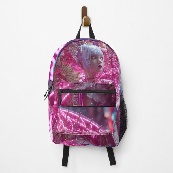 Item preview, Neon Geisha Sakura – Cyberpunk Pink Kimono Neo Tokyo Blossom designed and sold by Neo Tokio.