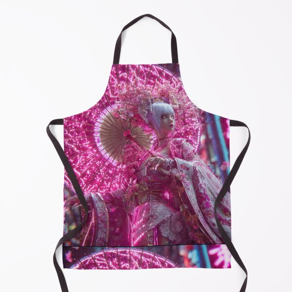Artikelvorschau, Neon Geisha Sakura – Cyberpunk Pink Kimono Neo Tokyo Blossom entworfen und verkauft von Neo Tokio.