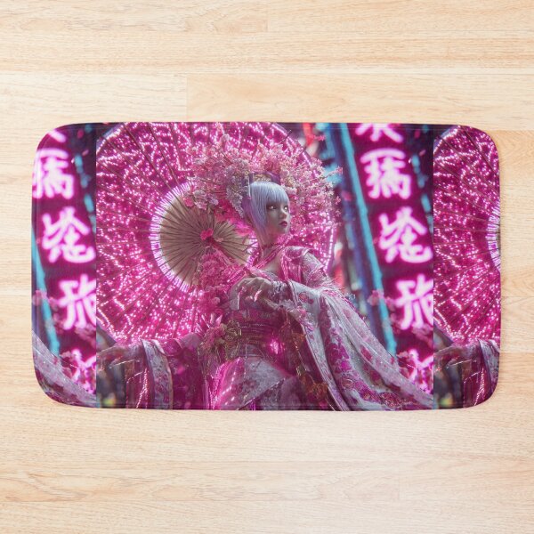 Item preview, Neon Geisha Sakura – Cyberpunk Pink Kimono Neo Tokyo Blossom designed and sold by Neo Tokio.