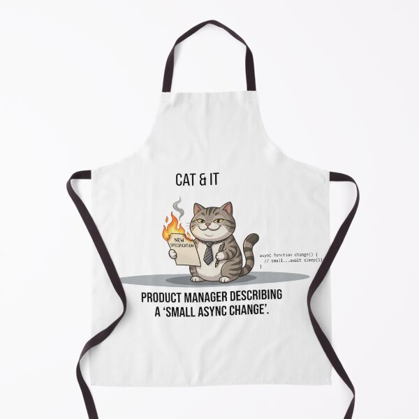 Item preview, Funny Product Manager Gift Small Async Change Cat PM  Developer Humor Shirt Programmer Cat Gift designed and sold by Dev Mode.