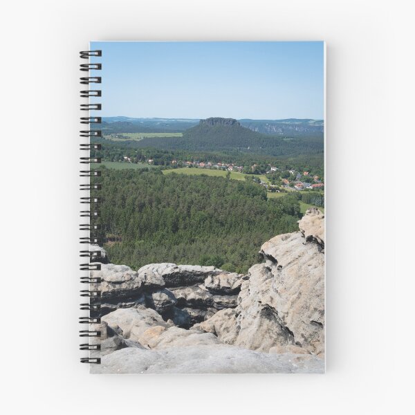 Item preview, Sandstone cliffs, woodland and the Lilienstein mountain designed and sold by Heidemüllerin.
