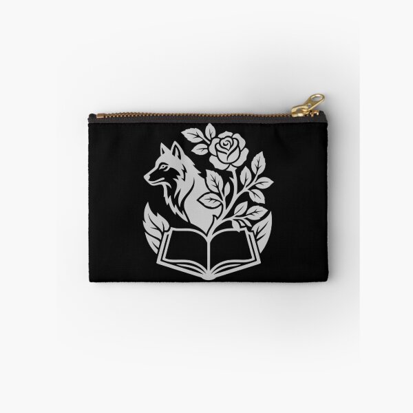 Item preview, Mystic Wolf Rose Book Botanical Gothic Art Silver designed and sold by EimSol.