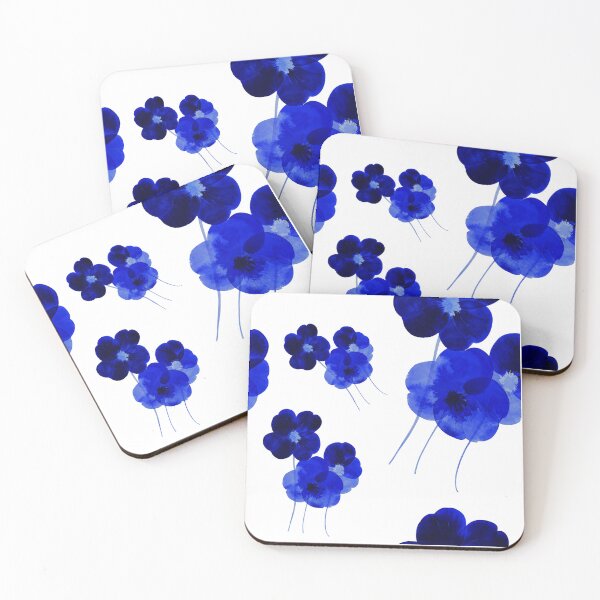 Item preview, Indigo Dreams, Elegant Blue Florals designed and sold by helgekerler.