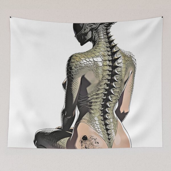 Item preview, Sensual Xenomorph Girl First Contact Tattoo designed and sold by XenX Alien Art.