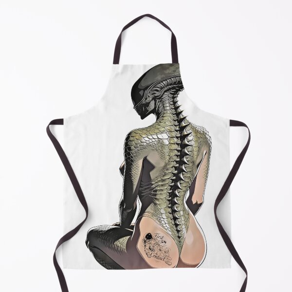 Item preview, Sensual Xenomorph Girl First Contact Tattoo designed and sold by XenX Alien Art.