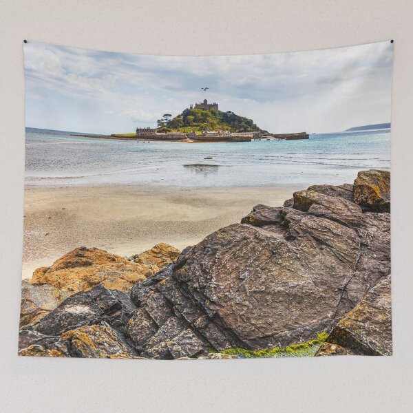 Item preview, St Michael’s Mount at Low Tide, Cornwall, England designed and sold by Paul Thompson Photography.