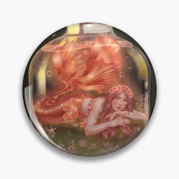 Item preview, A flower mermaid in a jar designed and sold by Lunetcrafts.