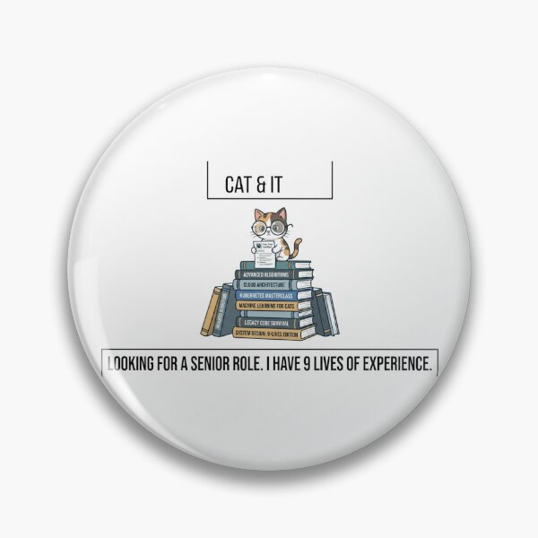 Item preview, Funny Senior Developer Gift 9 Lives Of Experience Cat  Looking For Senior Role Programmer Humor Shirt Tech Gift designed and sold by Dev Mode.