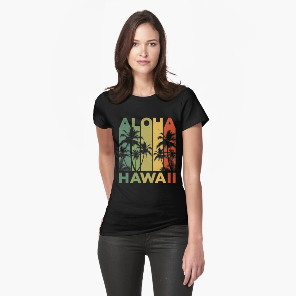 Aloha Hawaii Hawaiian Island T shirt Vintage 1980s Throwback Retro Gifts  Tees Men Women Kids Essential T-Shirt for Sale by LiqueGifts