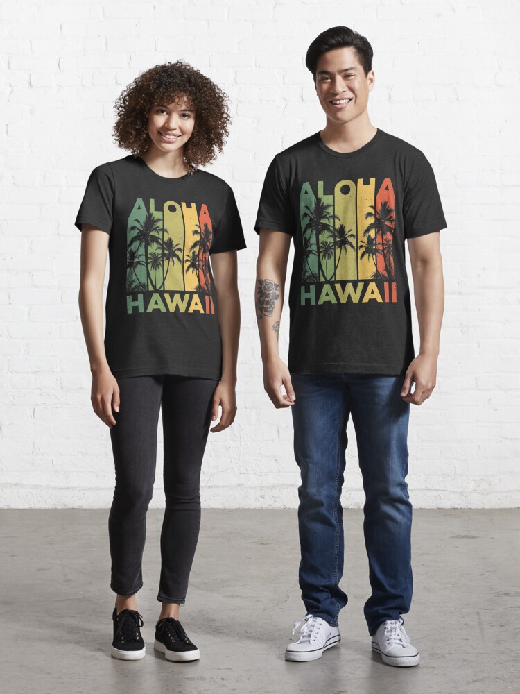 Aloha Hawaii Hawaiian Island T shirt Vintage 1980s Throwback Retro Gifts  Tees Men Women Kids Essential T-Shirt for Sale by LiqueGifts