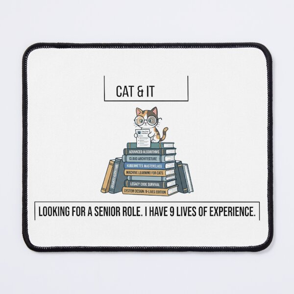 Item preview, Funny Senior Developer Gift 9 Lives Of Experience Cat  Looking For Senior Role Programmer Humor Shirt Tech Gift designed and sold by Dev Mode.