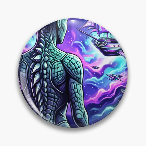 Artikelvorschau, Psychedelisches Weltraumpiratenschiff & Alien-Mädchen entworfen und verkauft von XenX Alien Art.