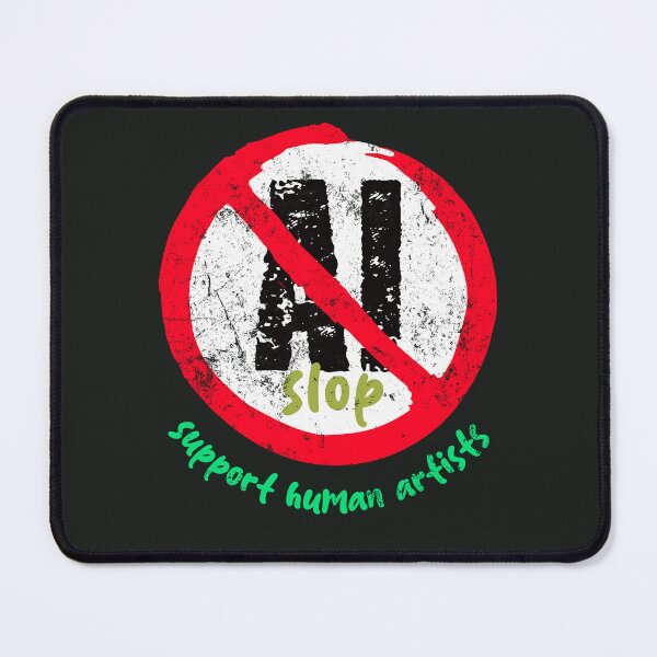 Item preview, No AI Art / Anti-AI Symbol - SLOP - Support Human Artsts designed and sold by Frank J. Art.