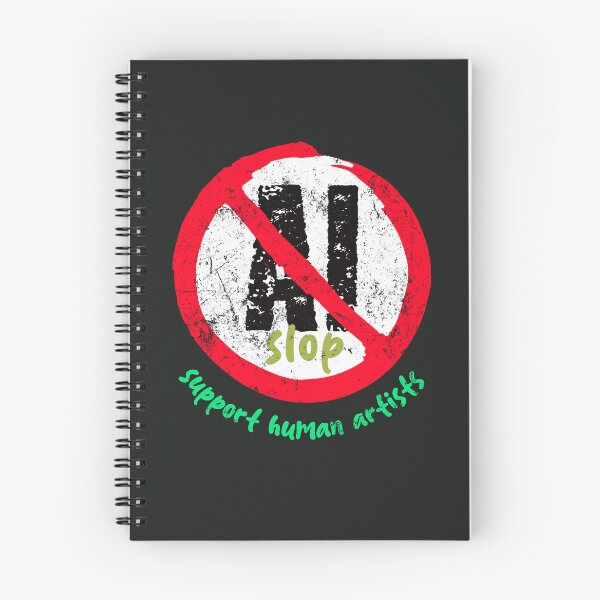 Item preview, No AI Art / Anti-AI Symbol - SLOP - Support Human Artsts designed and sold by Frank J. Art.