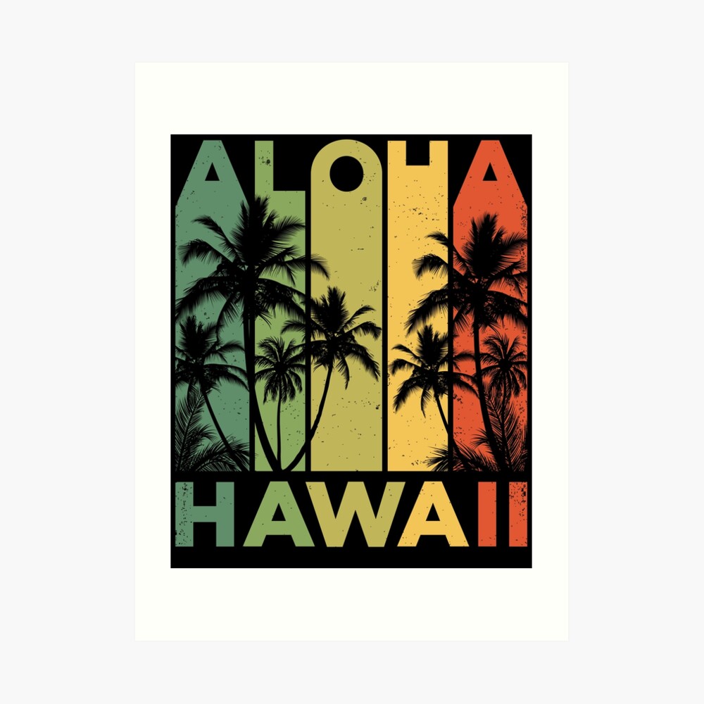 Aloha Hawaii Hawaiian Island T shirt Vintage 1980s Throwback Retro Gifts  Tees Men Women Kids Essential T-Shirt for Sale by LiqueGifts