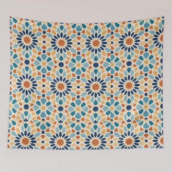 Item preview, Mediterranean Mosaic Bloom Pattern designed and sold by blankTeeShirt.