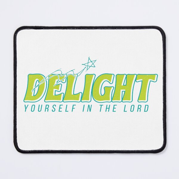 Item preview, Delight Yourself in the Lord – Minimal Christian Typography Design designed and sold by Verse & Vibes.