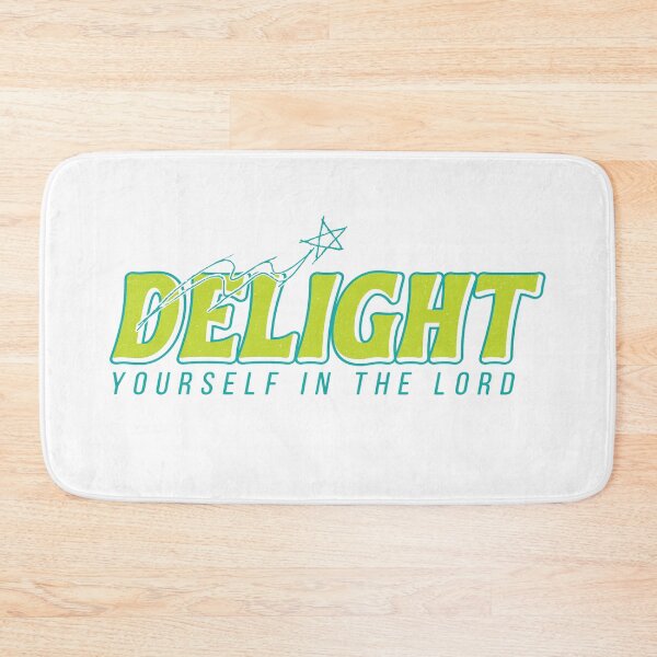 Item preview, Delight Yourself in the Lord – Minimal Christian Typography Design designed and sold by Verse & Vibes.
