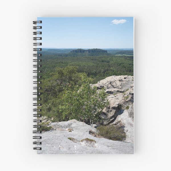 Item preview, Wooded countryside and sandstone cliffs in Saxony designed and sold by Heidemüllerin.