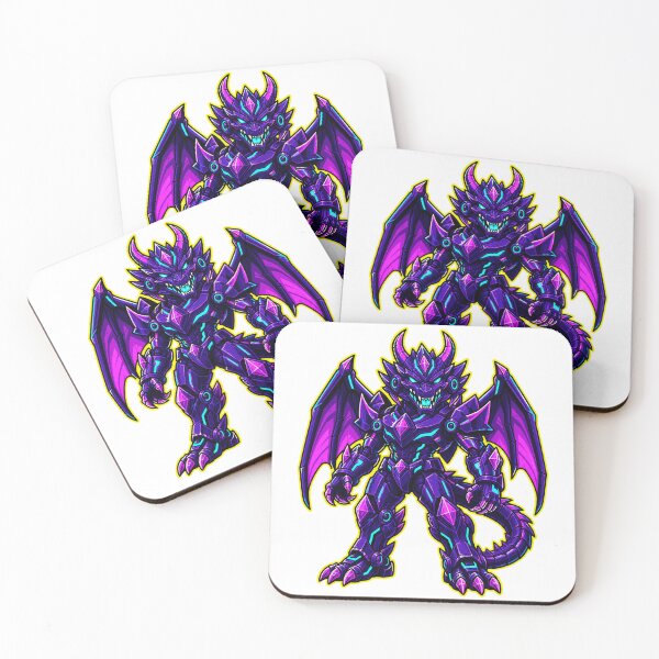 Item preview, Neon Cyberpunk Purple Dragon Warrior Crystal designed and sold by Idans.