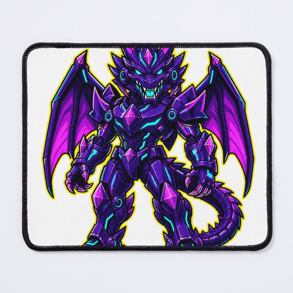 Item preview, Neon Cyberpunk Purple Dragon Warrior Crystal designed and sold by Idans.