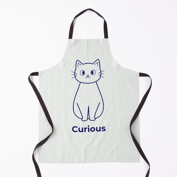 Item preview, Minimalist Curious Cat Line Art Kawaii Kitten Design designed and sold by ShaderShirts.