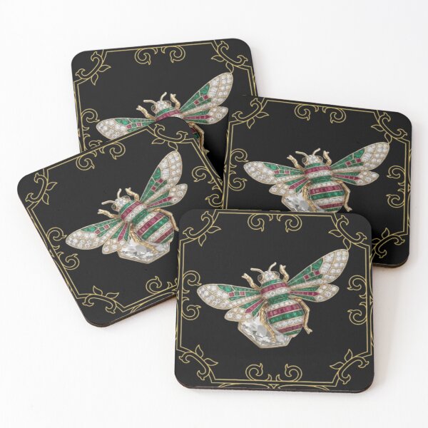 Item preview, Rawafi Art Studio | Luxury Jeweled Bee Emblem designed and sold by Rawafi Art Studio.