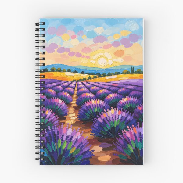 Item preview, Pastel oil dots lavender fields and horizon designed and sold by Ponted.