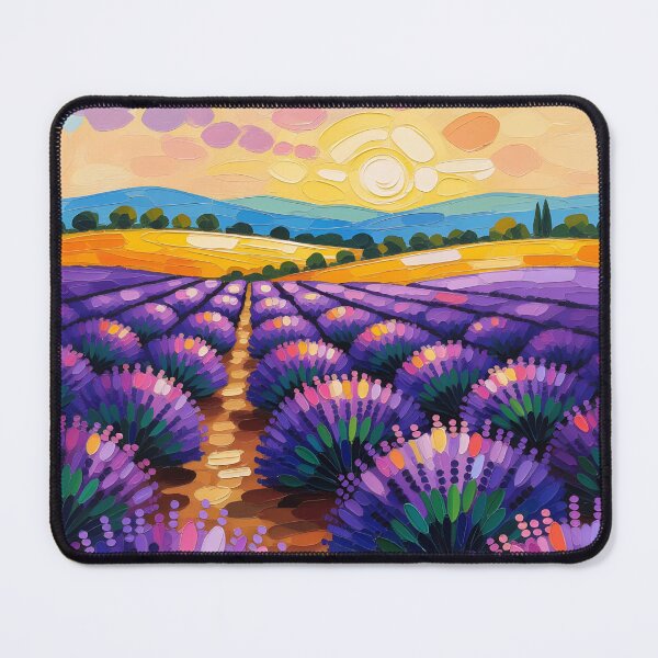 Item preview, Pastel oil dots lavender fields and horizon designed and sold by Ponted.