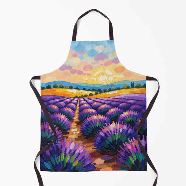 Item preview, Pastel oil dots lavender fields and horizon designed and sold by Ponted.