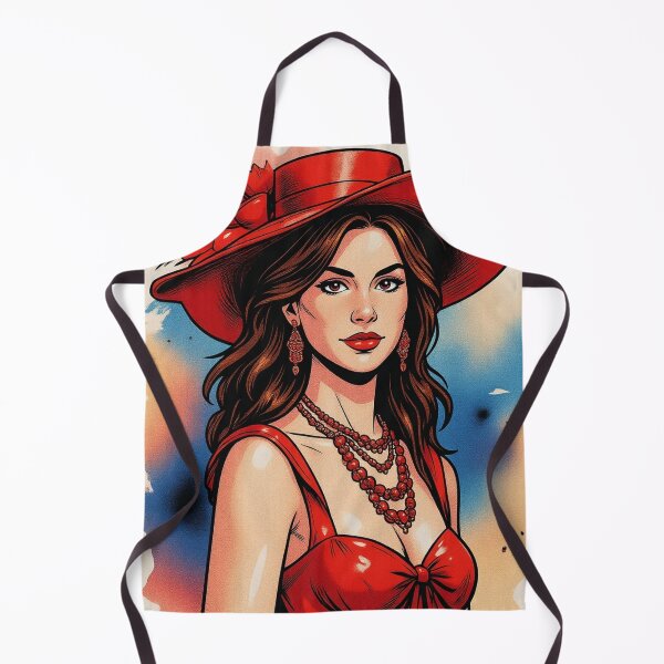 Item preview, Lederbraun Dame in Rot designed and sold by pjd94.