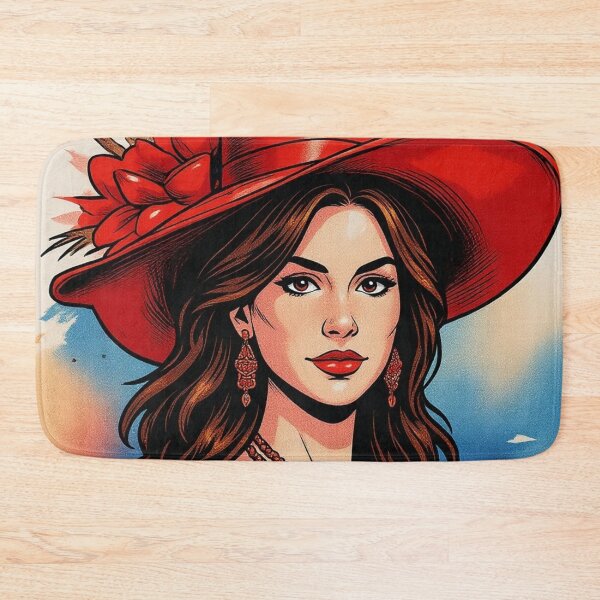 Item preview, Lederbraun Dame in Rot designed and sold by pjd94.