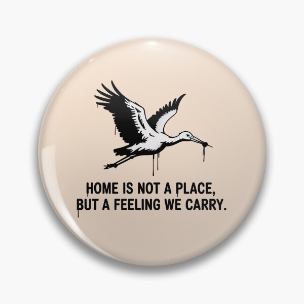 Item preview, Banksy Stork - Home is not a place, but a feeling we carry designed and sold by 123ks.