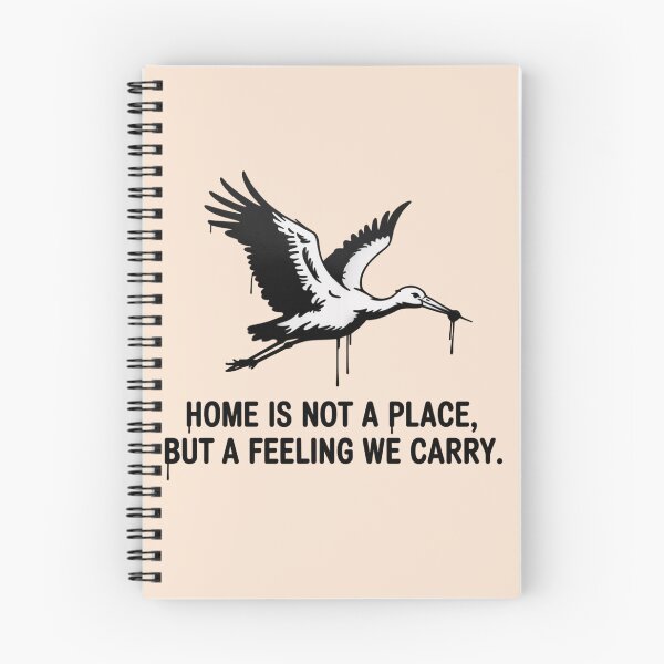 Item preview, Banksy Stork - Home is not a place, but a feeling we carry designed and sold by 123ks.