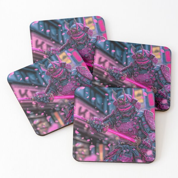 Item preview, Cyberpunk Samurai Sakura – Neon Pink Blade Neo Tokyo Warrior designed and sold by Neo Tokio.