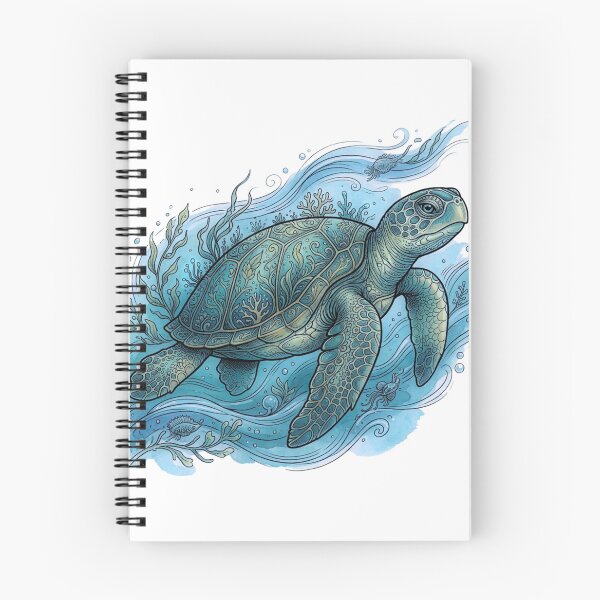 Item preview, Ornate Sea Turtle Ocean Fantasy Sticker designed and sold by HoneyBreezeCo.
