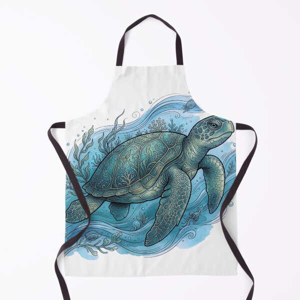 Item preview, Ornate Sea Turtle Ocean Fantasy Sticker designed and sold by HoneyBreezeCo.