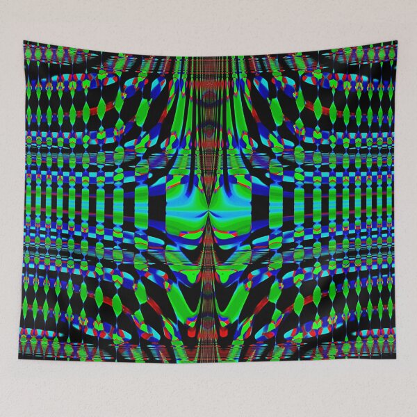 Item preview, Abstract Pattern "A window into the future"  designed and sold by Gluecknika.