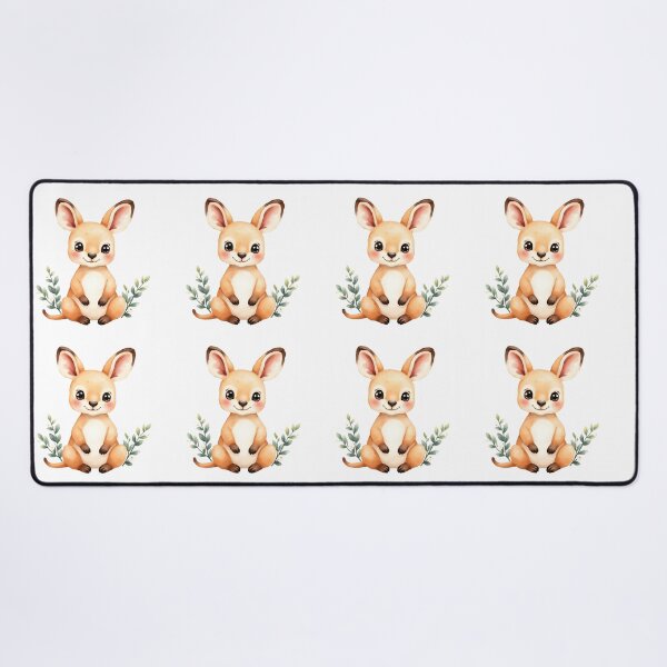 Item preview, Cute Baby Kangaroo With Eucalyptus Branches designed and sold by Passionread.