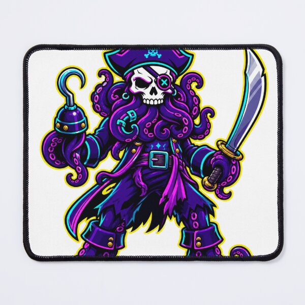 Item preview, Neon Cyberpunk Octopus Skull Pirate Sword designed and sold by Idans.