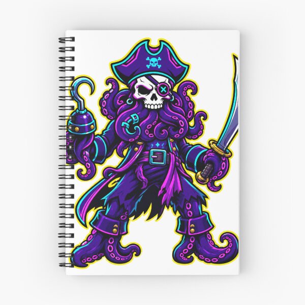 Item preview, Neon Cyberpunk Octopus Skull Pirate Sword designed and sold by Idans.