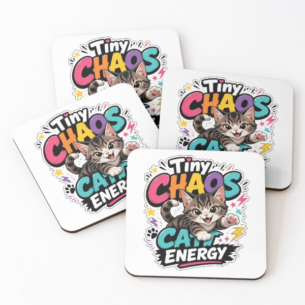 Item preview, Tiny Chaos Cat Energy Funny Meme Design designed and sold by ArtsyExplorer.