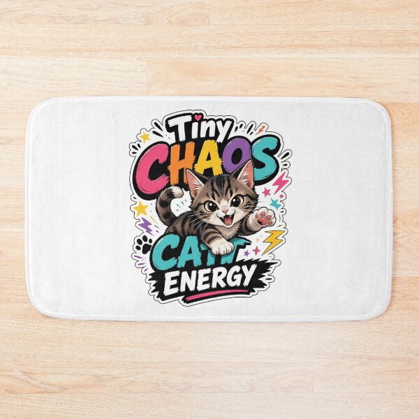 Item preview, Tiny Chaos Cat Energy Funny Meme Design designed and sold by ArtsyExplorer.